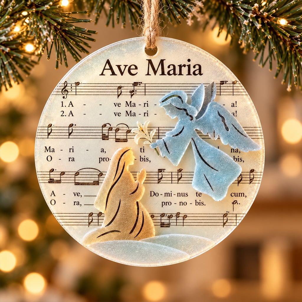 🎶 Sea Glass Christmas Hymn Ornaments