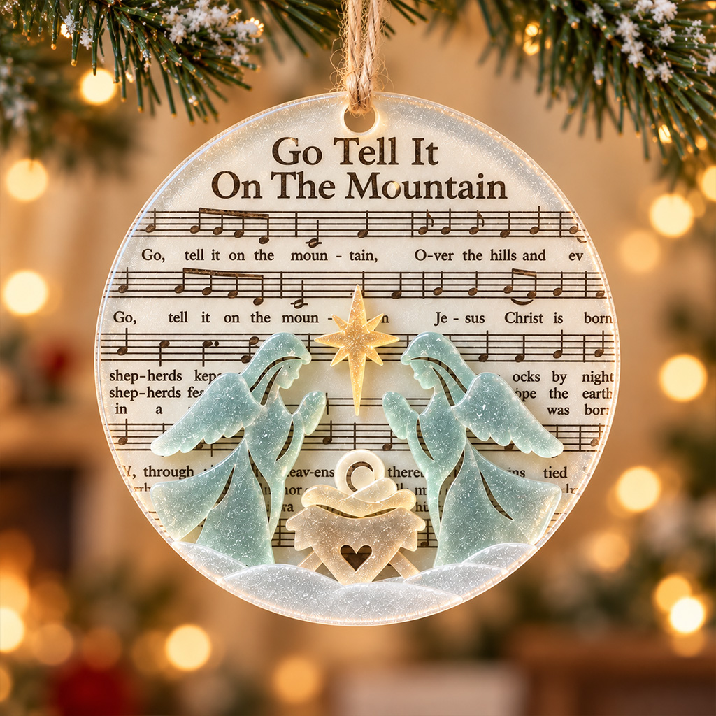 🎶 Sea Glass Christmas Hymn Ornaments