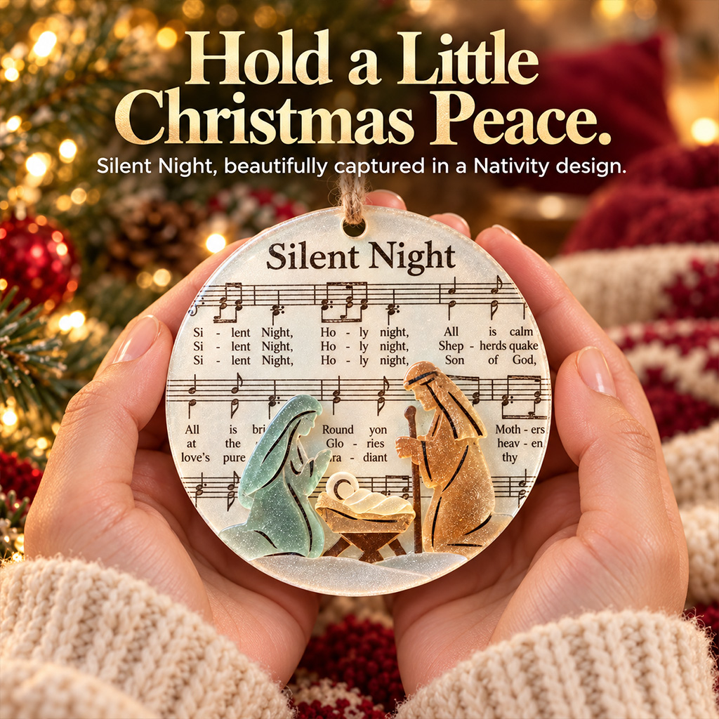 🎶 Sea Glass Christmas Hymn Ornaments