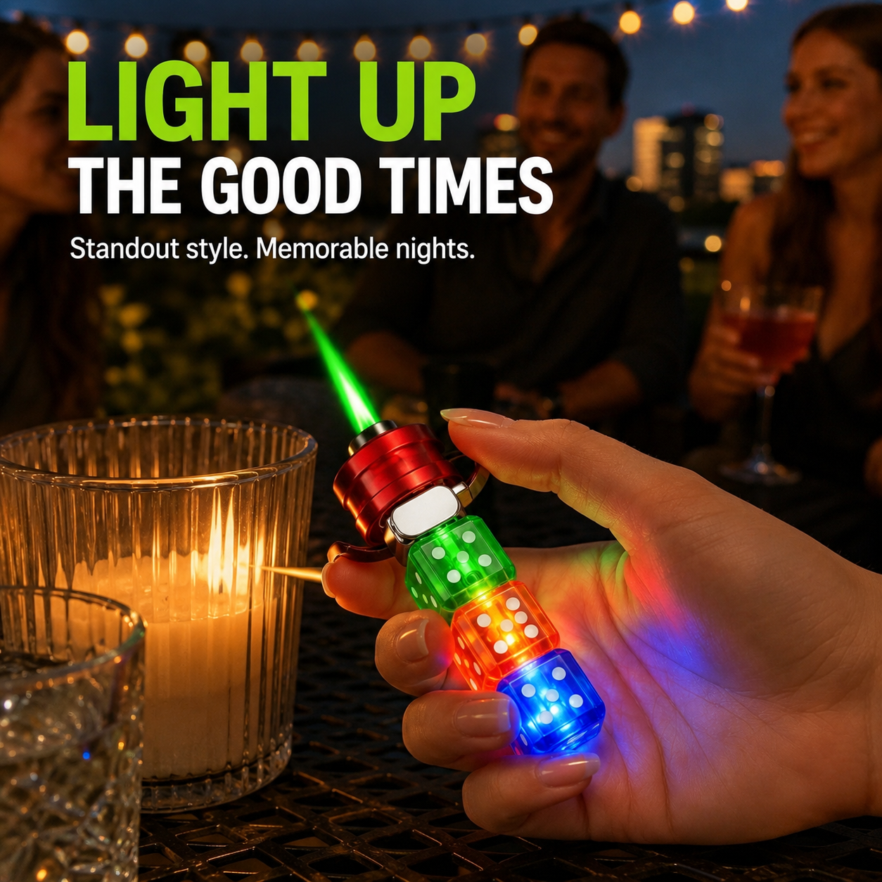 Colorful lighter for after-dark moments