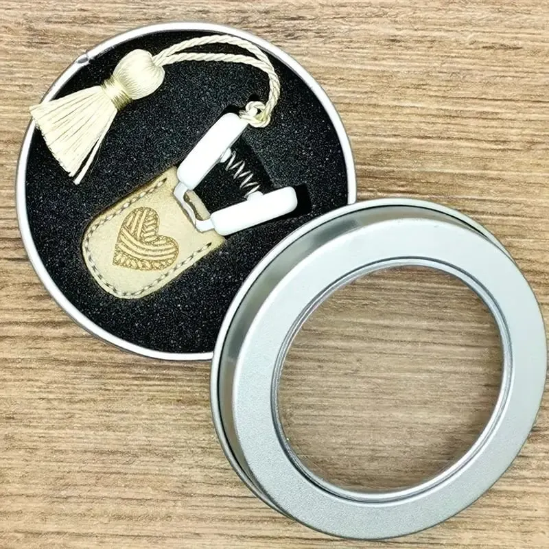 (🌲Early Christmas Sale- 49% OFF) Artistic Mini Scissors✂️, 🎁Metal Storage Box + Leather Cover