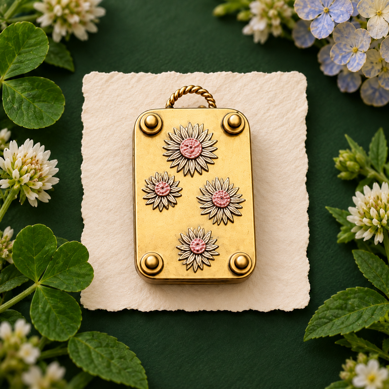 🌸 Mini Portable Flower Press Kit （with 10 Pressing Paper Sheets） – Preserve Flowers & Create Beautiful Keepsakes 🌿