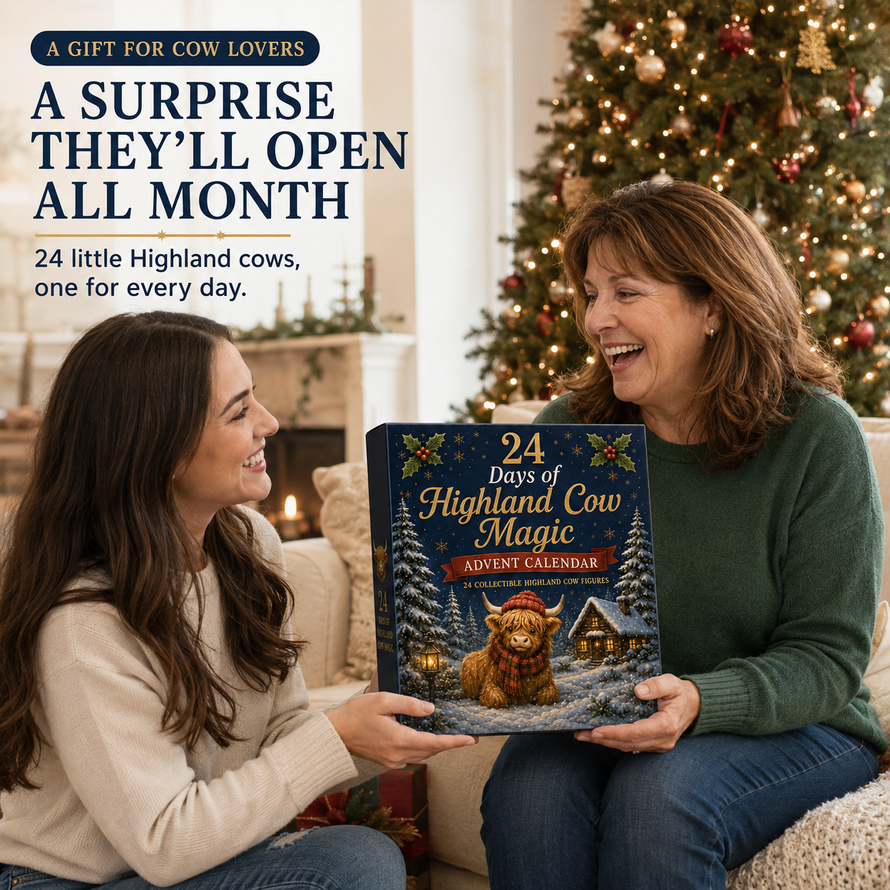 Highland cow advent calendar for cow lovers