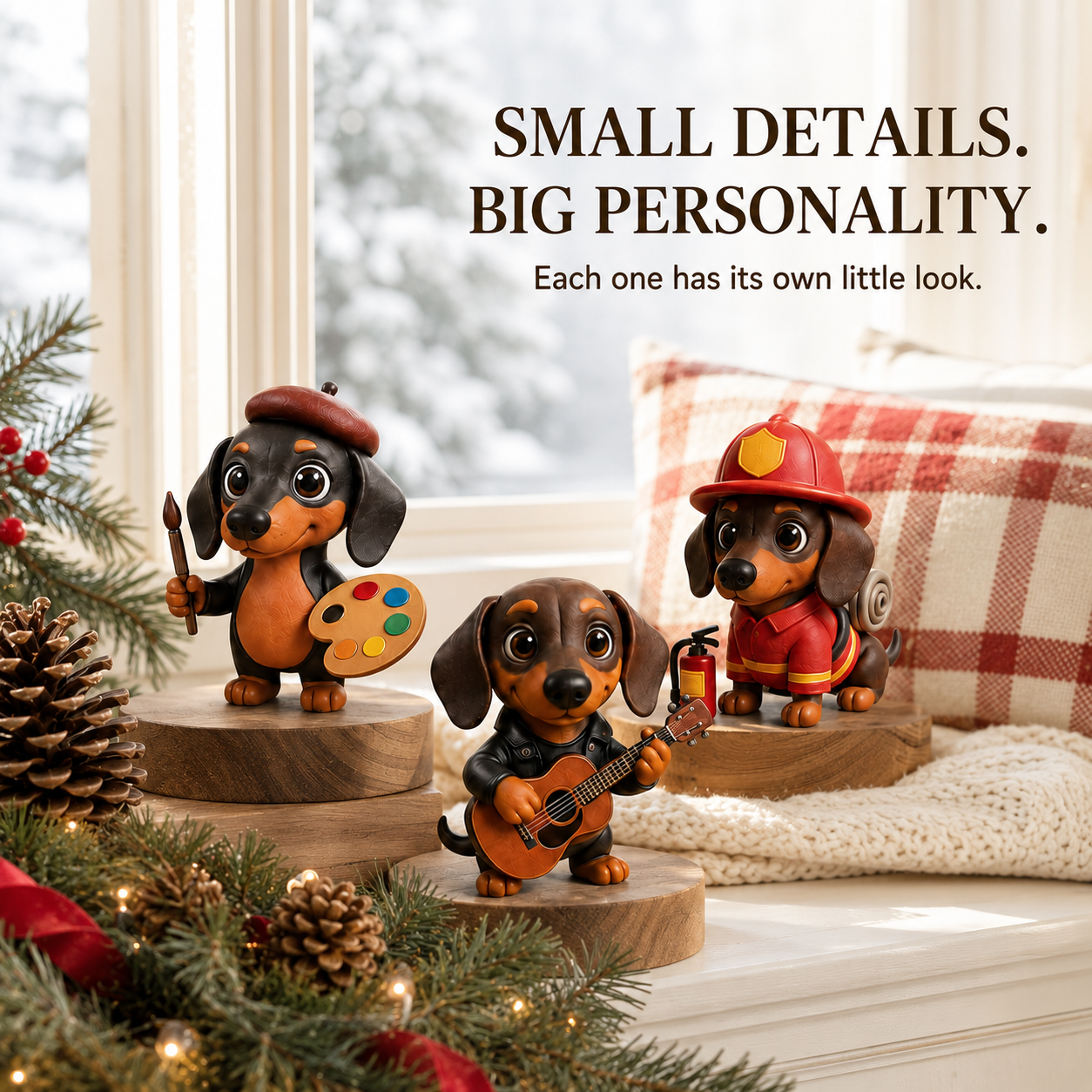 Different dachshund characters