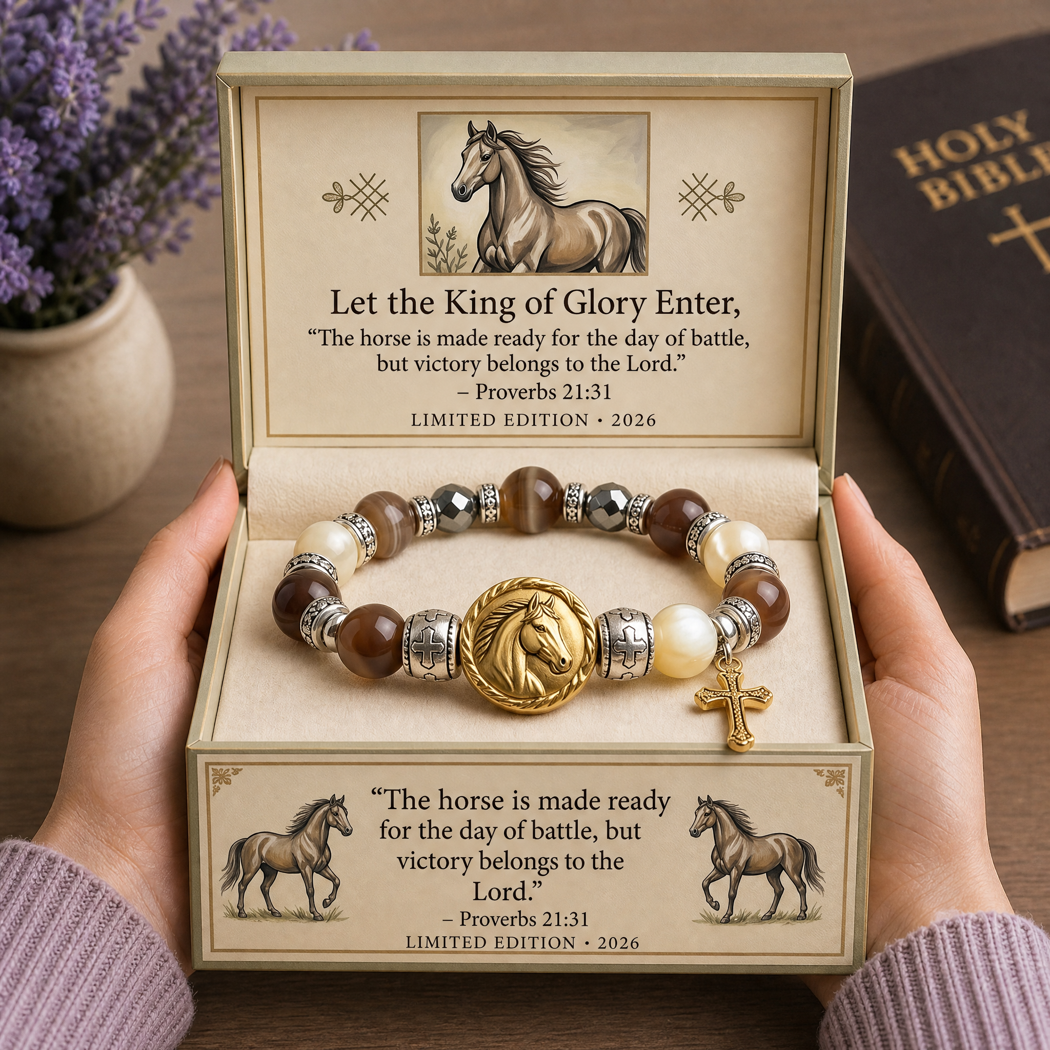🐎 Faith • Strength • Victory ✝️ — King of Glory Horse Bracelet