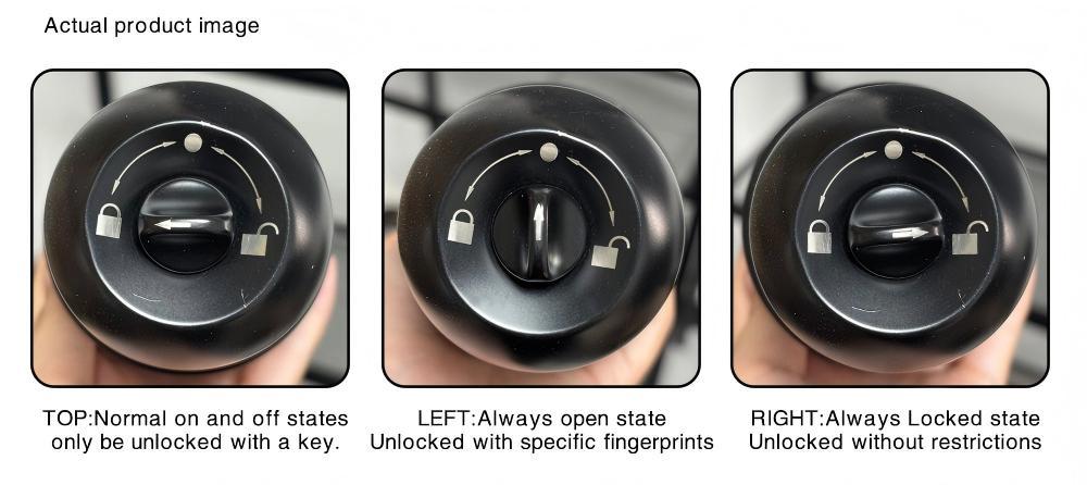 [Deals for You Days] EUERTE Smart Fingerprint Door Lock 3-in-1 with TT App Control & 5S Auto-Lock Rechargeable Battery for Rooms Offices Apartments Warehouses Garages Black Friday Gift FathersDayGift