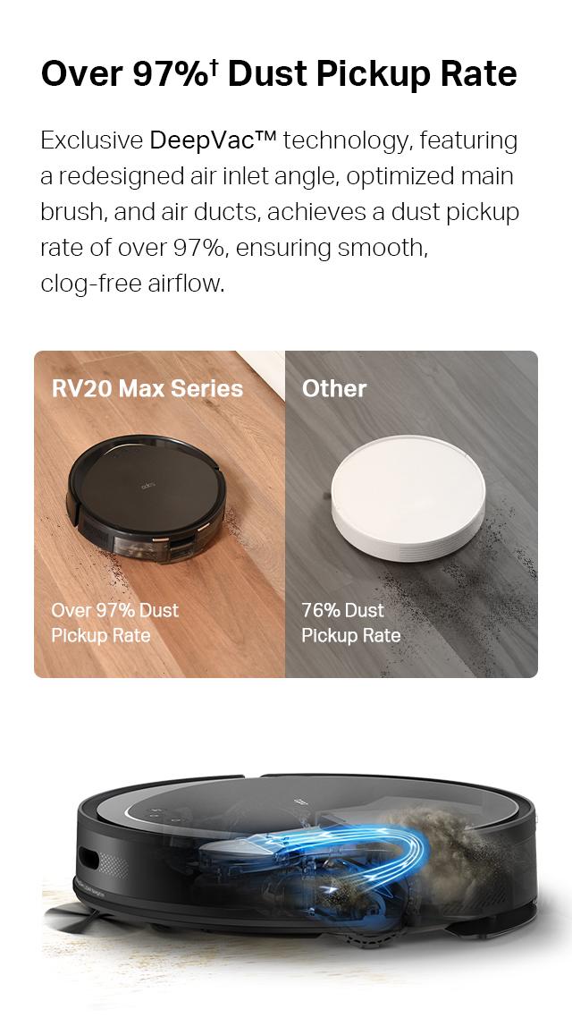 TP-Link & Tapo RV20 Max Plus Ultra-Slim Robot Vacuum and Mop with 5300Pa Suction, MagSLIM LiDAR Navigation, Auto-Empty Dock, 97% Dust Pickup, Alexa & Google Home Compatible - Deep Cleaning Machine Automatic Wireless #SummerWins #DealsForYouDays TP-Link & Tapo RV20 Max Plus Ultra-Slim Robot Vacuum and Mop with 5300Pa Suction, MagSLIM LiDAR Navigation, Auto-Empty Dock, 97% Dust Pickup, Alexa & Google Home Compatible - Deep Cleaning Machine Automatic Wireless #SummerWins #DealsForYouDays