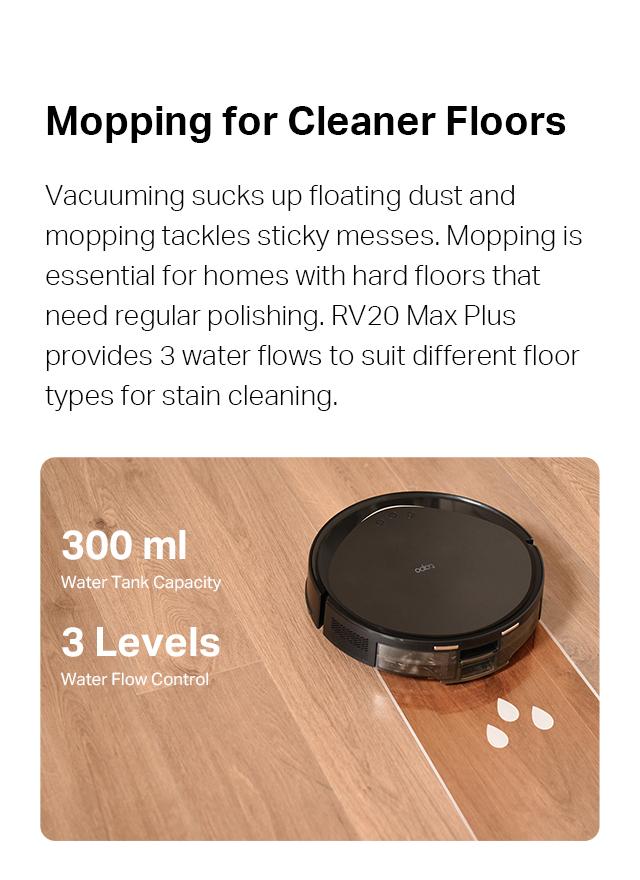 TP-Link & Tapo RV20 Max Plus Ultra-Slim Robot Vacuum and Mop with 5300Pa Suction, MagSLIM LiDAR Navigation, Auto-Empty Dock, 97% Dust Pickup, Alexa & Google Home Compatible - Deep Cleaning Machine Automatic Wireless #SummerWins #DealsForYouDays TP-Link & Tapo RV20 Max Plus Ultra-Slim Robot Vacuum and Mop with 5300Pa Suction, MagSLIM LiDAR Navigation, Auto-Empty Dock, 97% Dust Pickup, Alexa & Google Home Compatible - Deep Cleaning Machine Automatic Wireless #SummerWins #DealsForYouDays