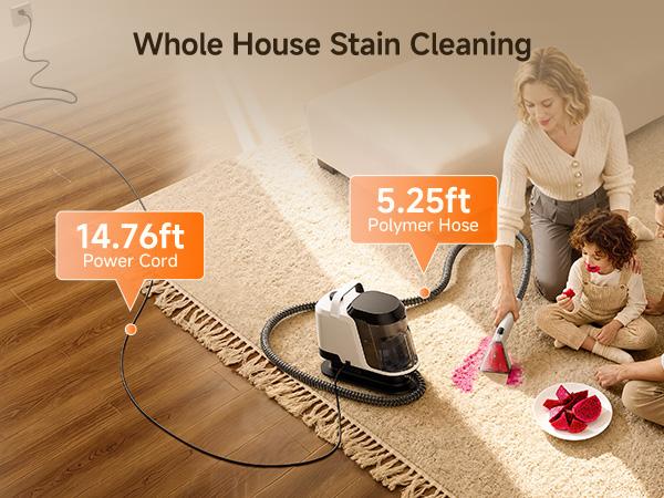 UWANT Portable Carpet Cleaner Machine ZY - Powerful Handheld Vacuum with 18000pa Suction, Deep Cleaning & Water Extraction for Area Rug, Home & Car Upholstery, Lightweight,back to school,back to school haul