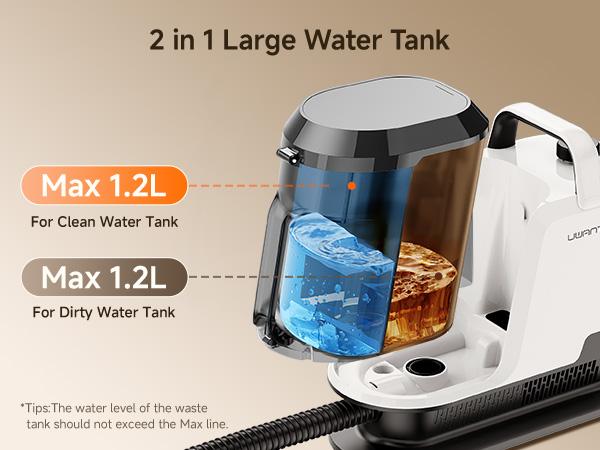 UWANT Portable Carpet Cleaner Machine ZY - Powerful Handheld Vacuum with 18000pa Suction, Deep Cleaning & Water Extraction for Area Rug, Home & Car Upholstery, Lightweight,back to school,back to school haul
