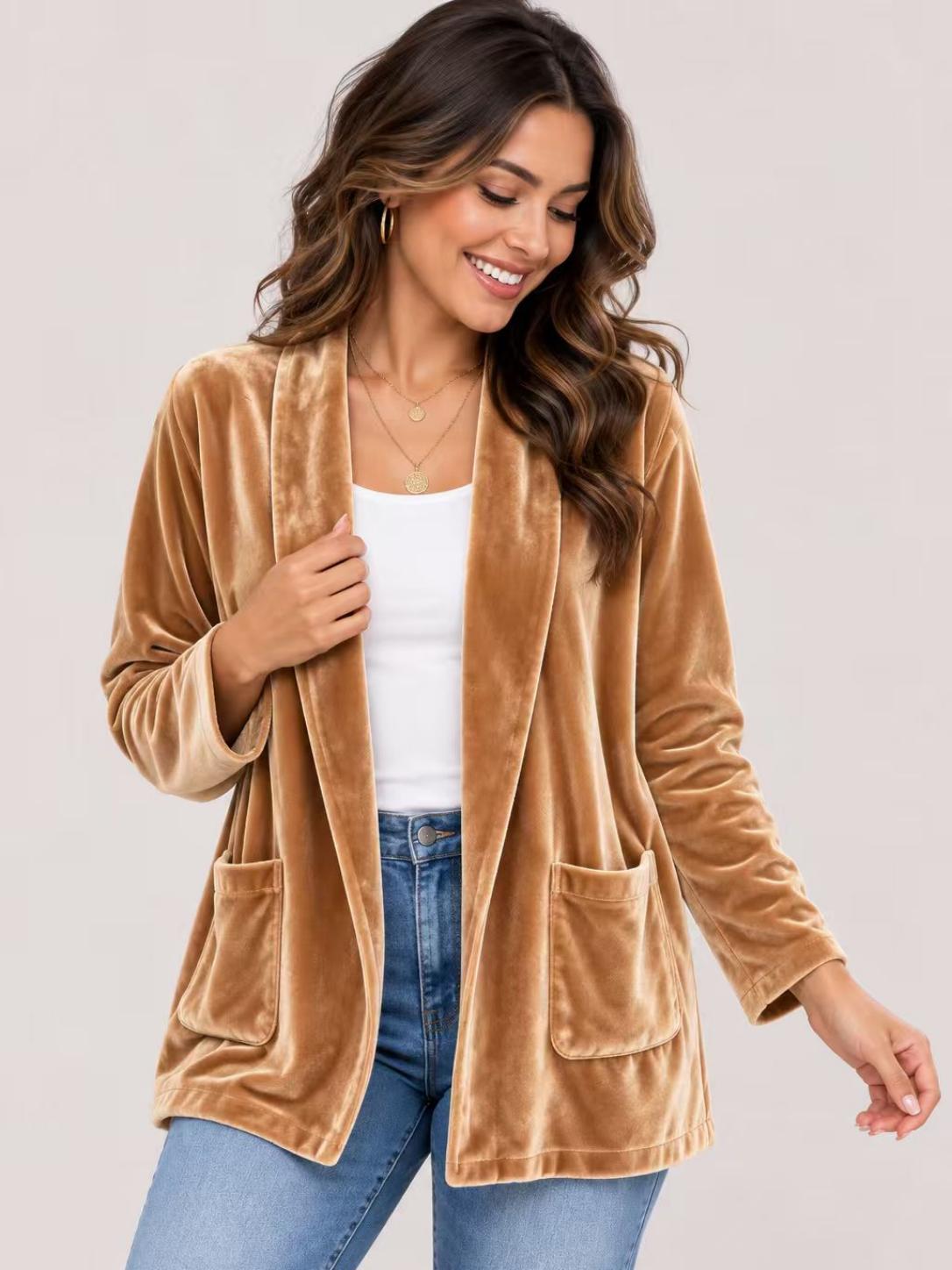 women's autumn long sleeve cardigan coat top