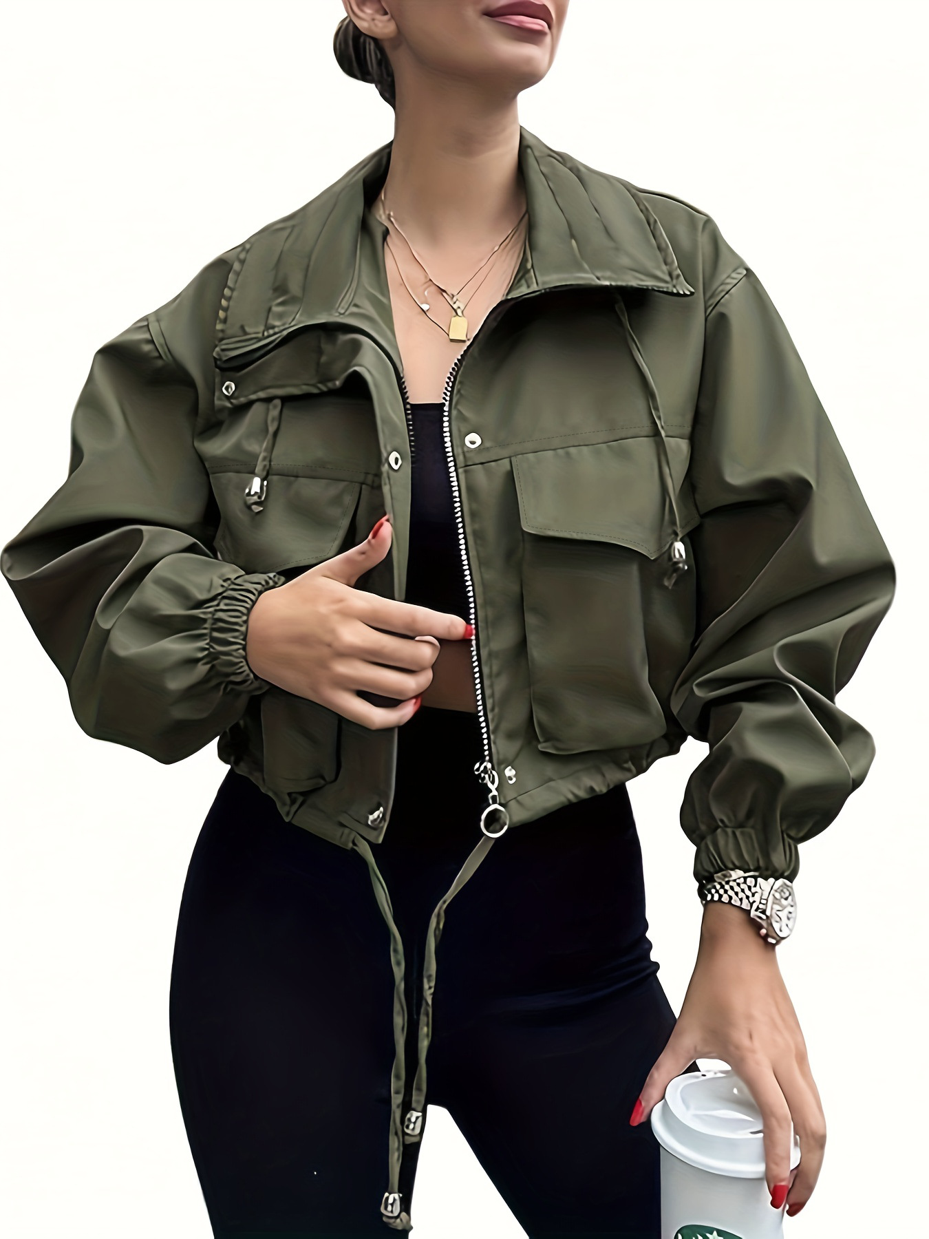 women's short work jacket autumn new loose American jacket