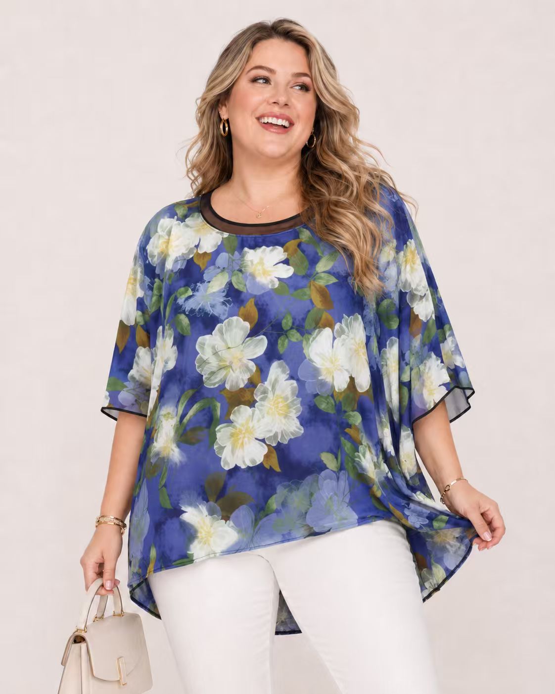 Large size fashionable short-sleeved casual versatile top T-shirt