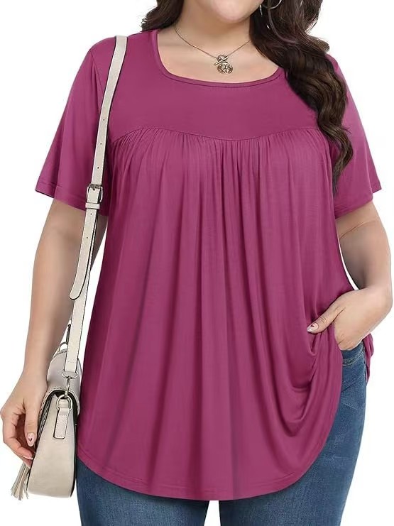 【LIMITED TIME 40% OFF】Plus Size Printed Tunic - Stretchy & Curve-Friendly