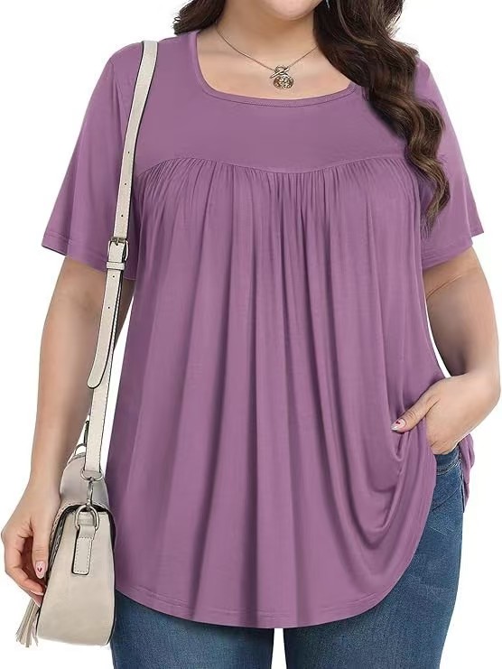 【LIMITED TIME 40% OFF】Plus Size Printed Tunic - Stretchy & Curve-Friendly