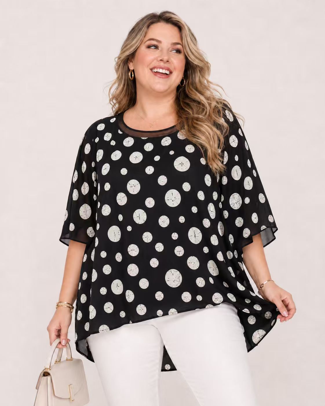 Large size fashionable short-sleeved casual versatile top T-shirt