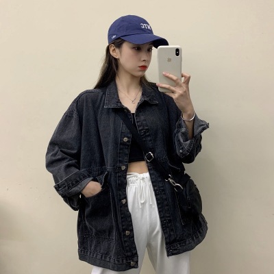 Spot short coat cotton coat 2026 winter fleece new cotton loose Korean denim fur collar thick jacket women