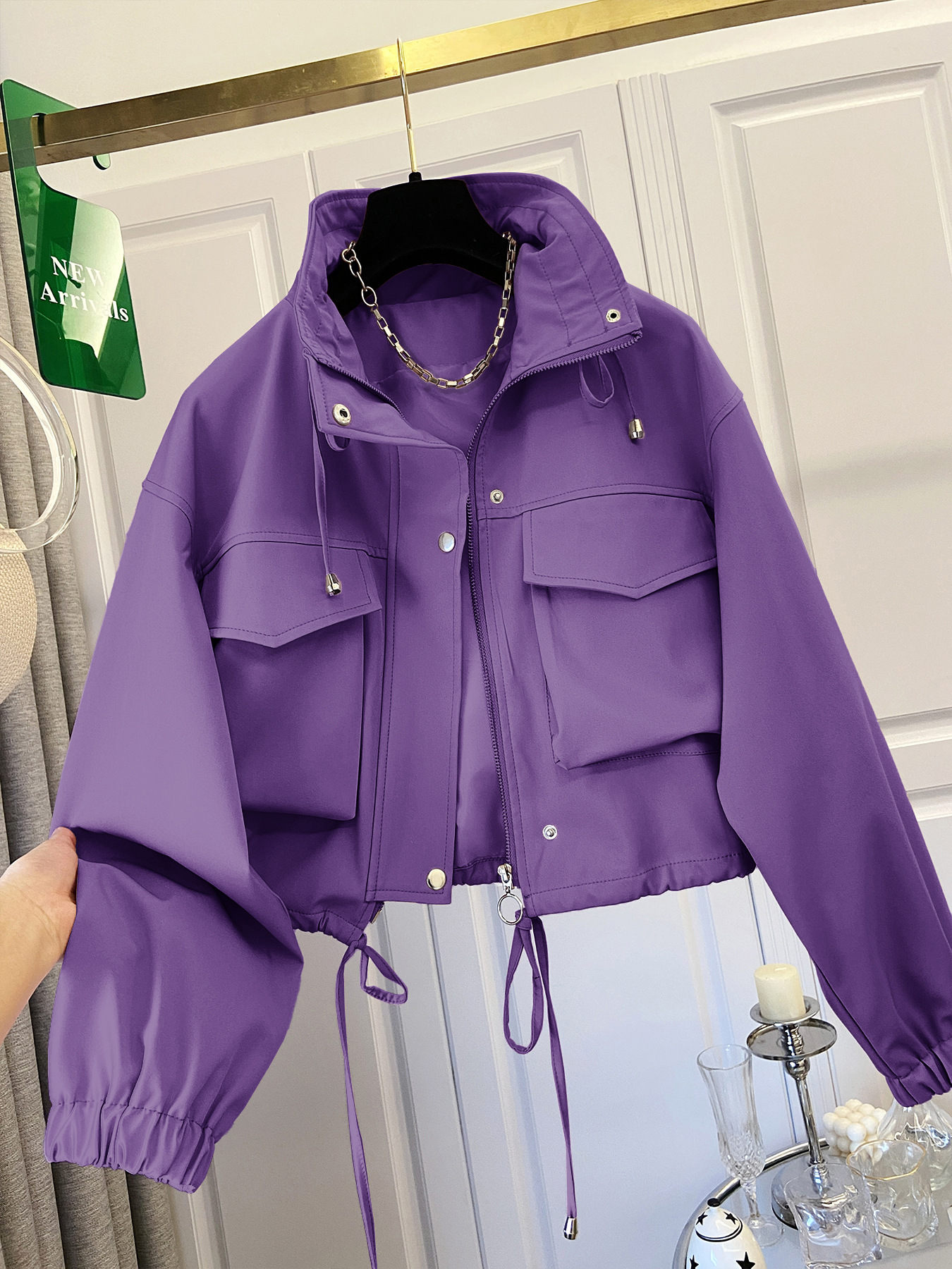 women's short work jacket autumn new loose American jacket