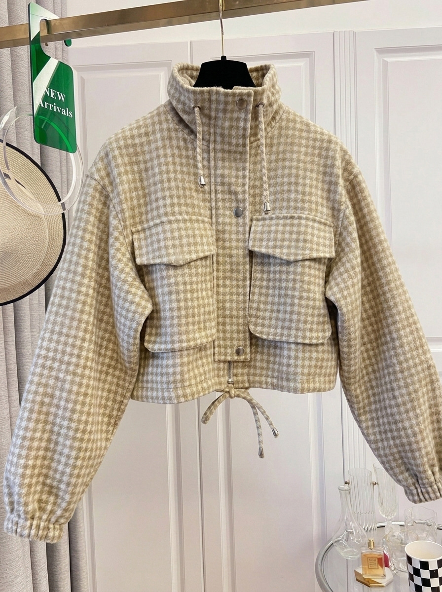 women's short work jacket loose American jacket