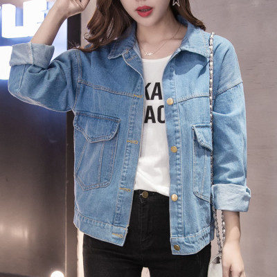 Spot short coat cotton coat 2026 winter fleece new cotton loose Korean denim fur collar thick jacket women