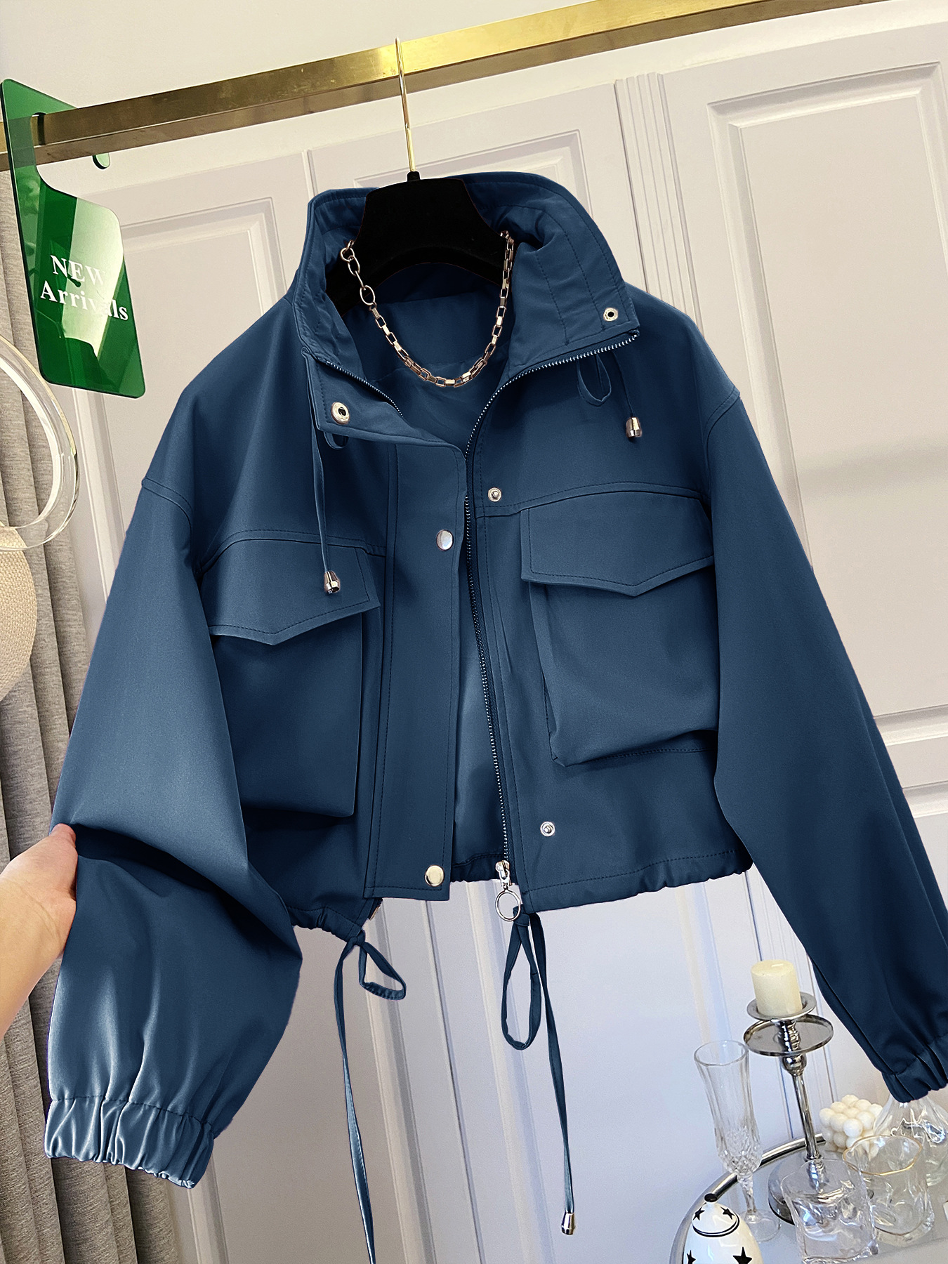 women's short work jacket autumn new loose American jacket
