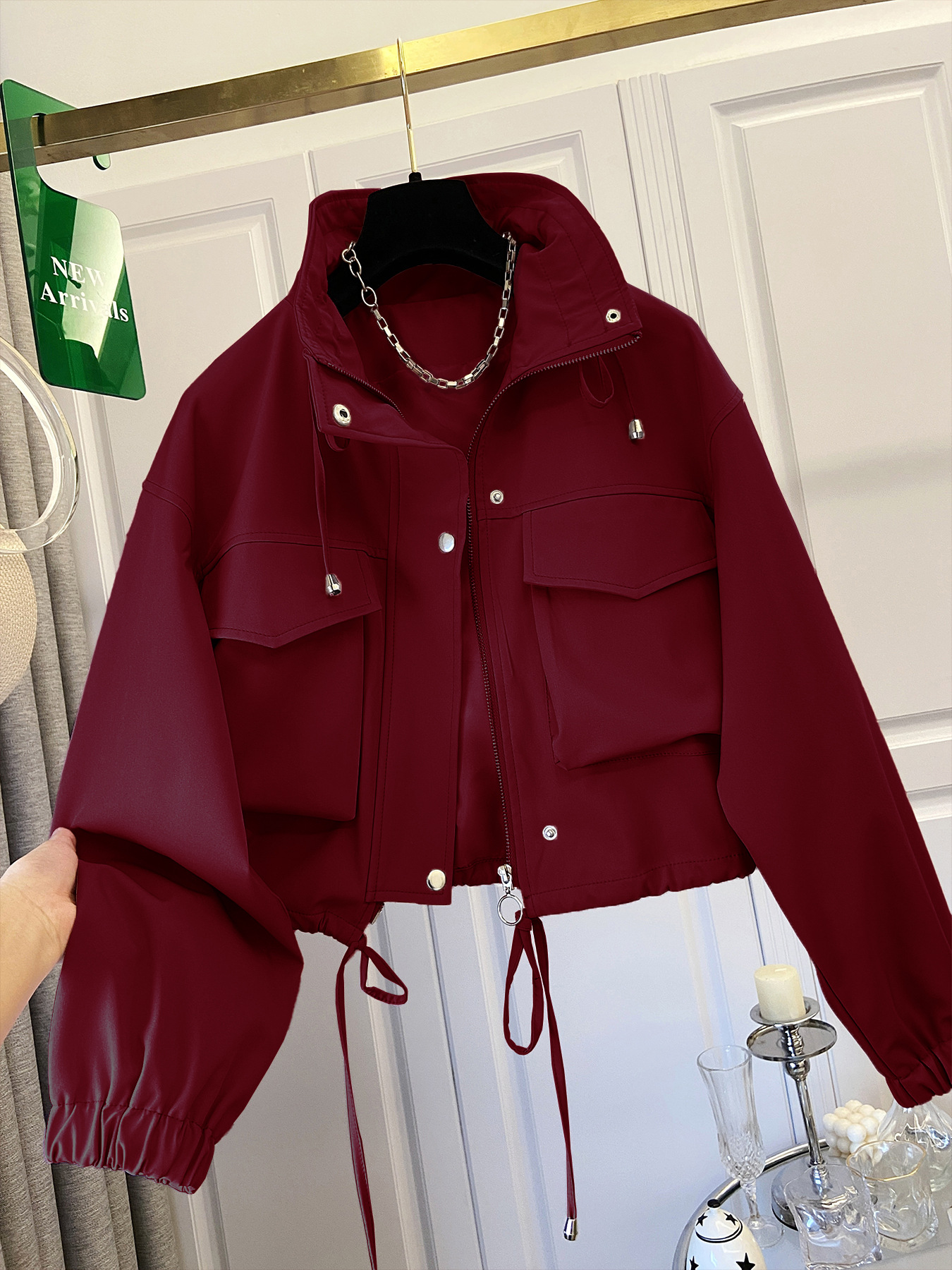 women's short work jacket autumn new loose American jacket