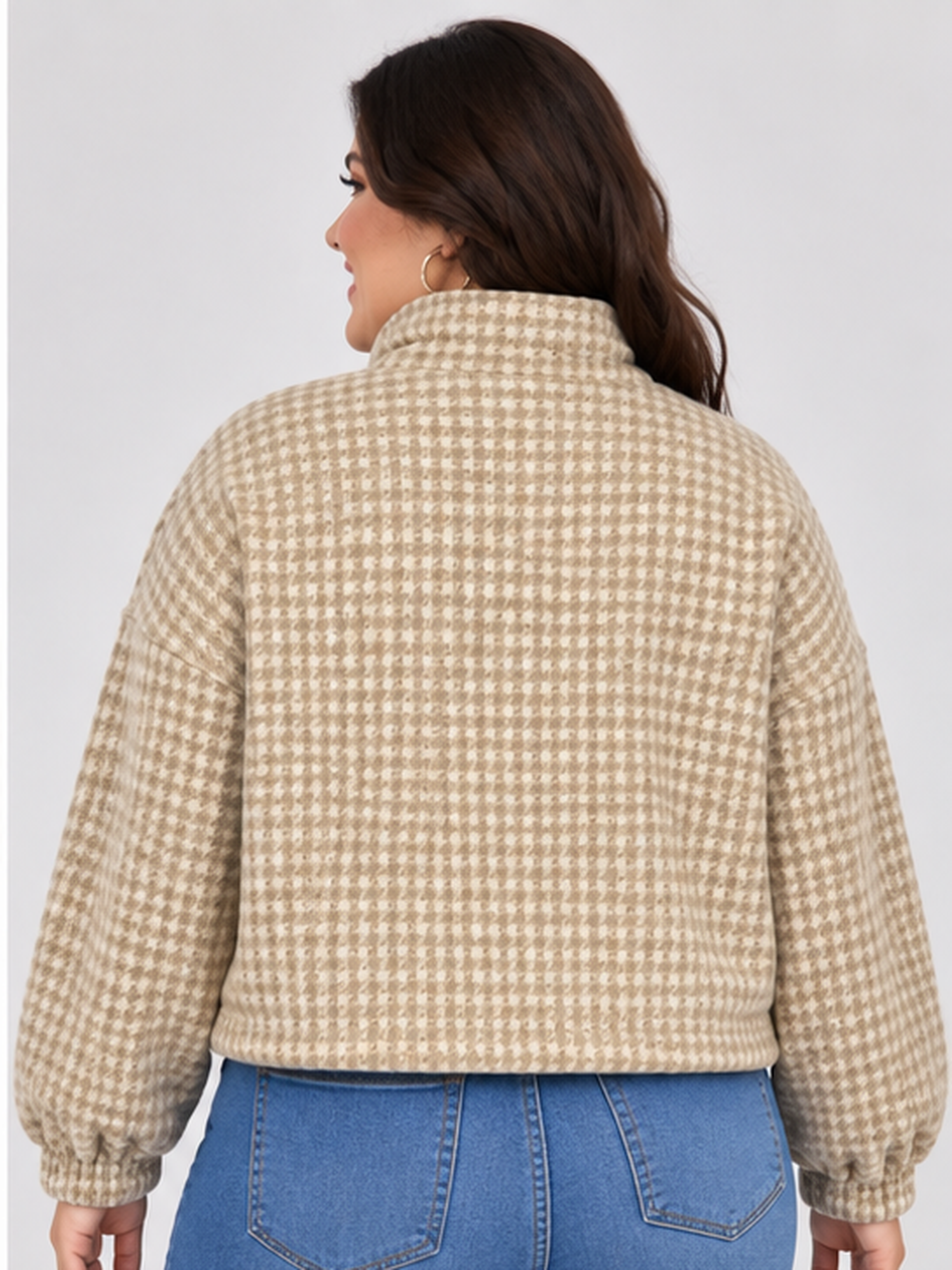 women's short work jacket loose American jacket