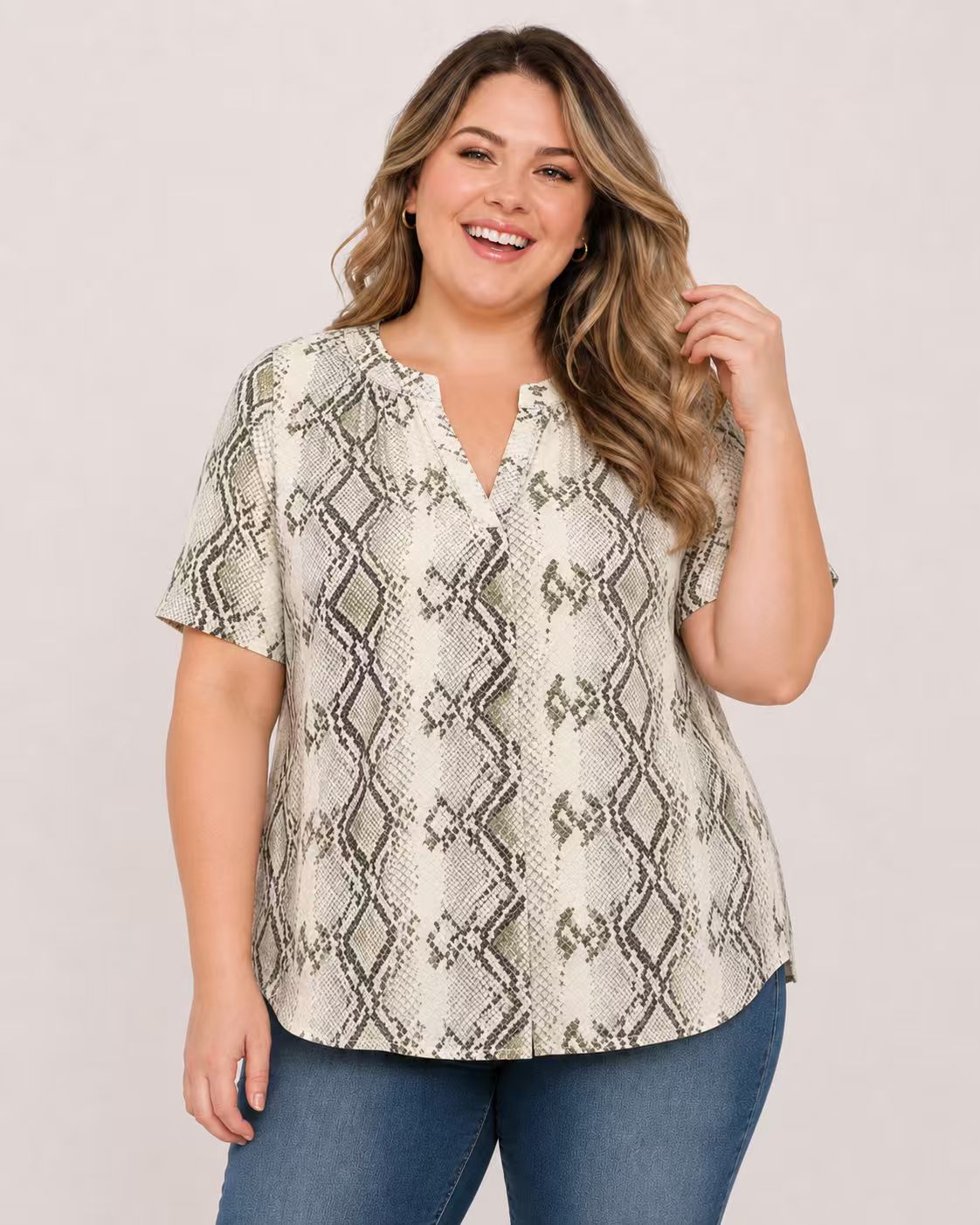 【LIMITED TIME 50% OFF】V-Neck Short Sleeve T Shirt Casual Loose Fit Soft Basic Top Everyday Summer Shirt