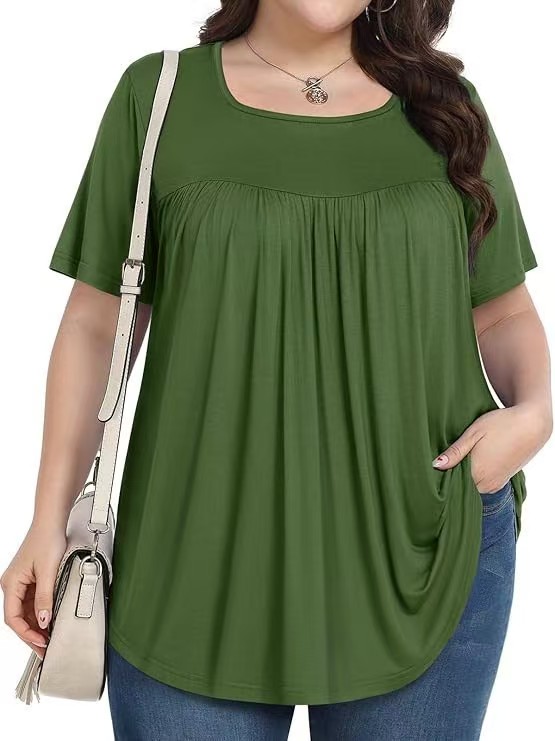 【LIMITED TIME 40% OFF】Plus Size Printed Tunic - Stretchy & Curve-Friendly