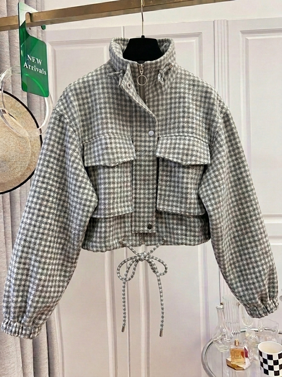 women's short work jacket loose American jacket