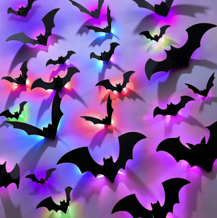 🔥 2026 HALLOWEEN EARLY SALE — 3D Light-Up Bat Decoration Set