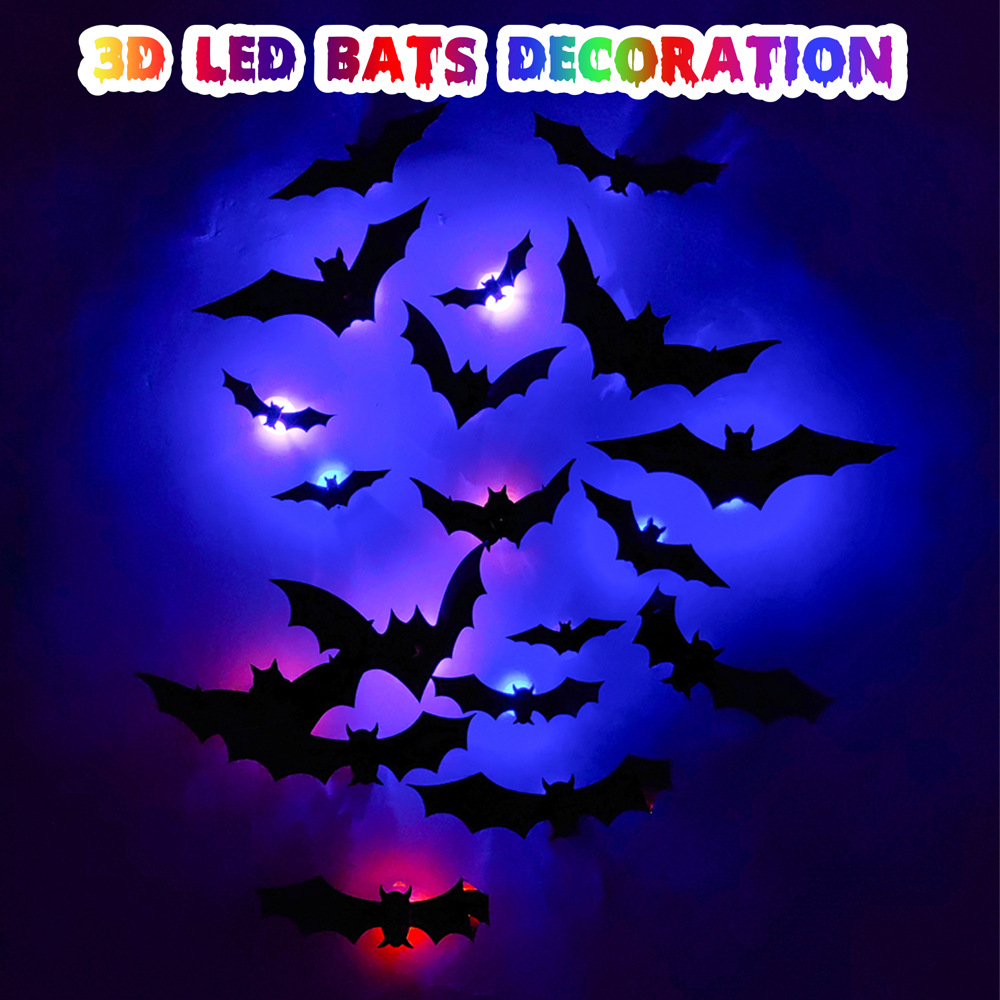 🔥 2026 HALLOWEEN EARLY SALE — 3D Light-Up Bat Decoration Set