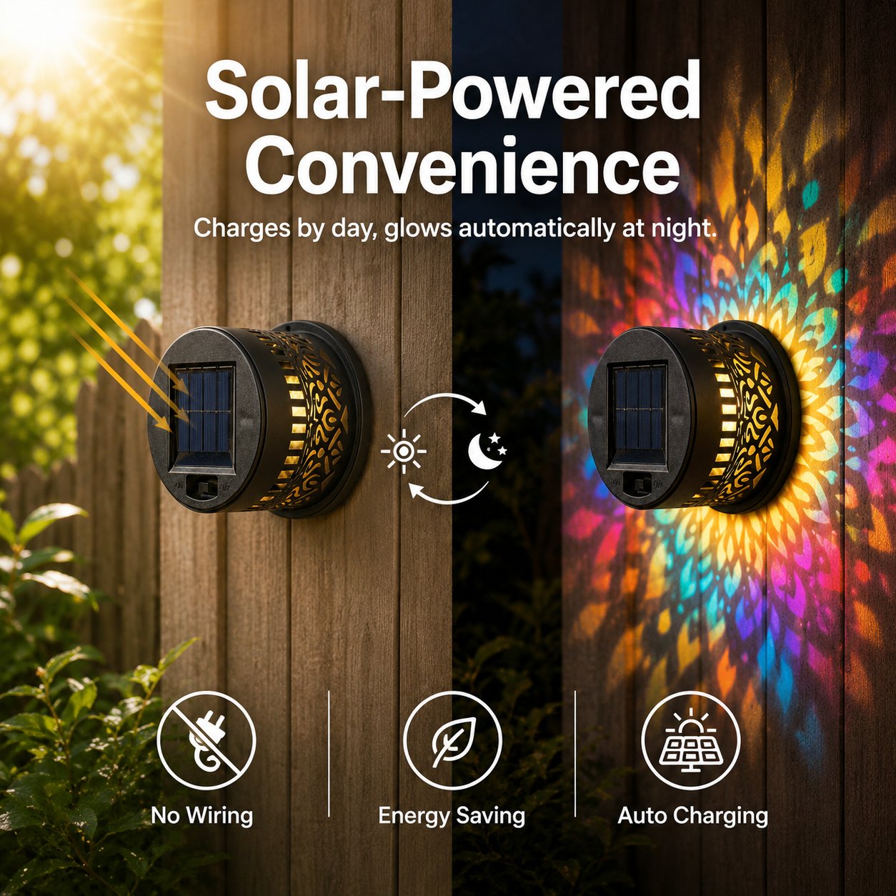 🔥Limited 49% OFF🔥Solar Mandala Projector Light Patio Ambient Decor