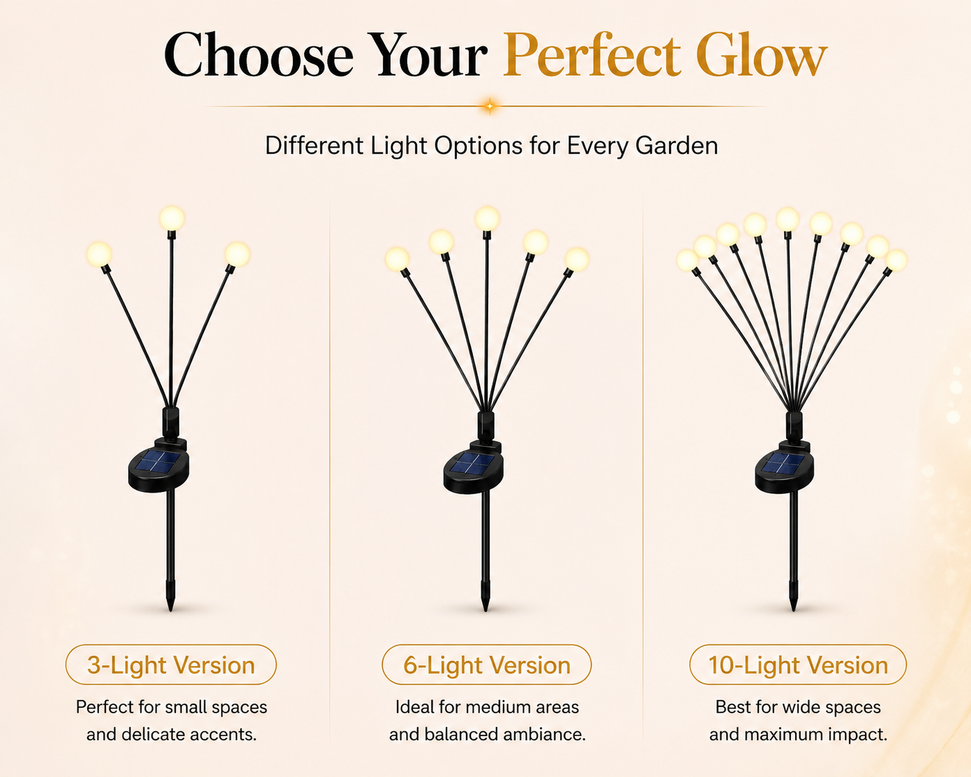 🔥$9.99 On Sale Only Today🔥SolaBloom: Solar Firefly Garden Stake Lights