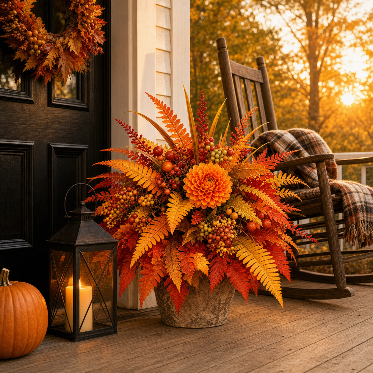 💥Hot Sale 50% Off 🍂 Autumn Harvest Floral Garden Stake Arrangement