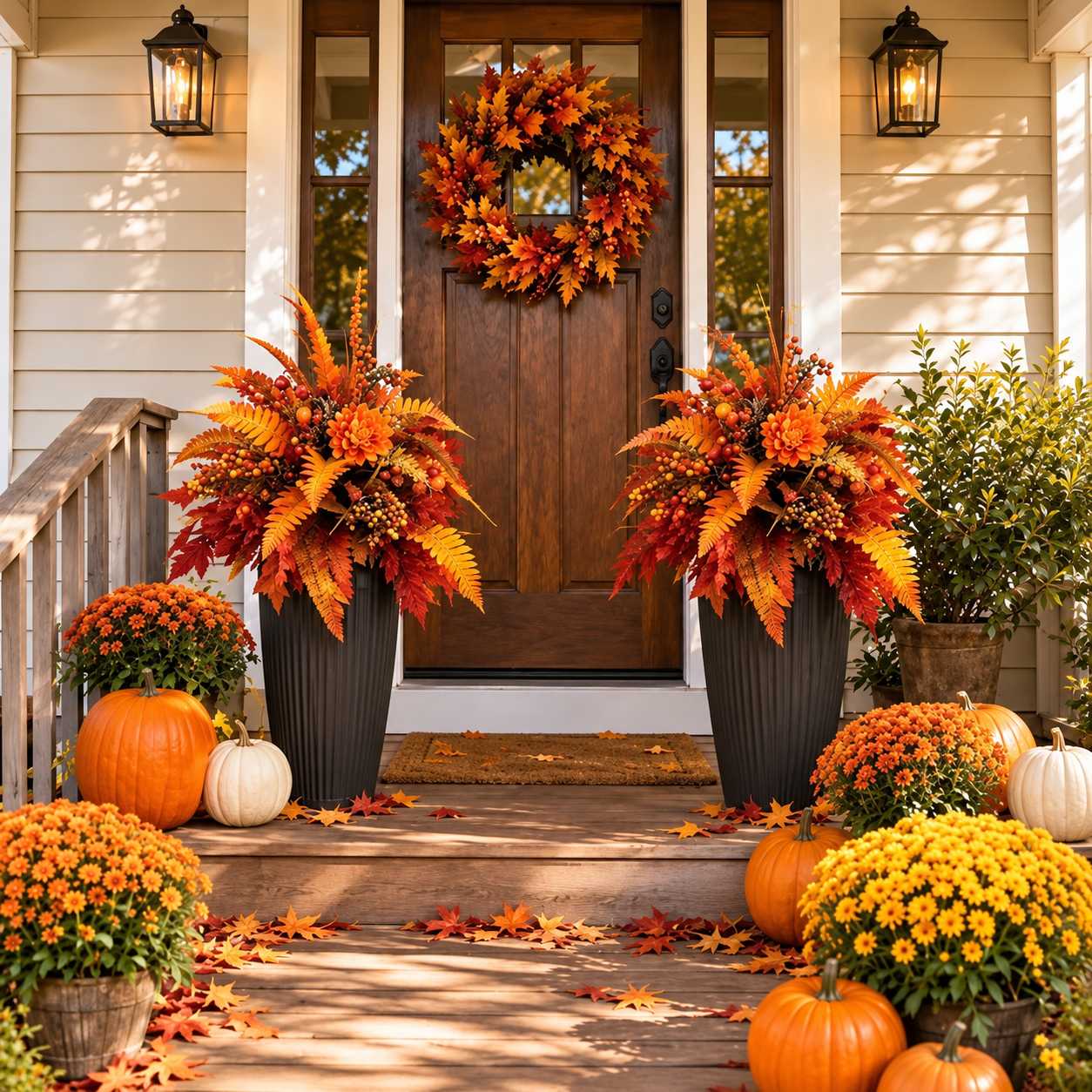 💥Hot Sale 50% Off 🍂 Autumn Harvest Floral Garden Stake Arrangement