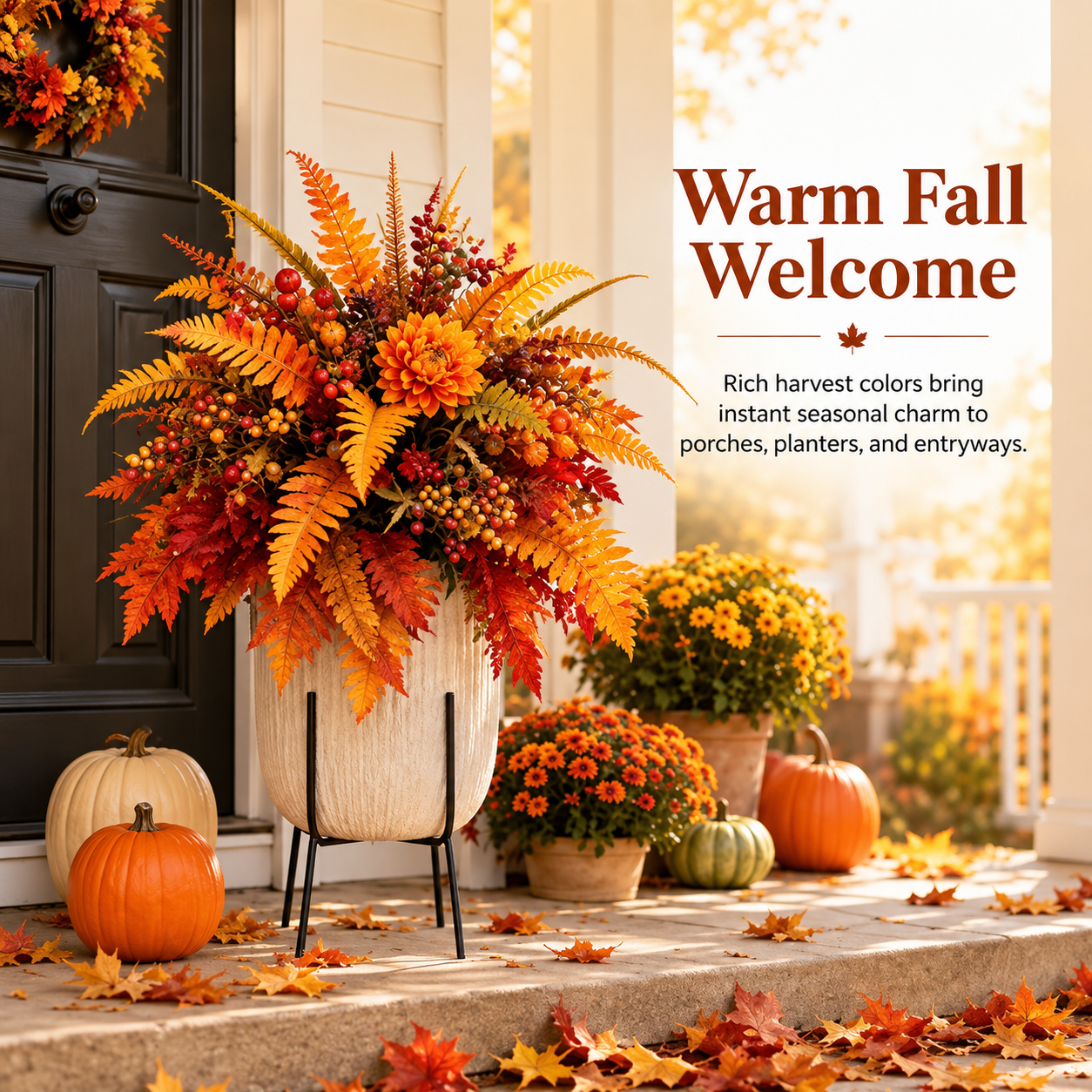 💥Hot Sale 50% Off 🍂 Autumn Harvest Floral Garden Stake Arrangement