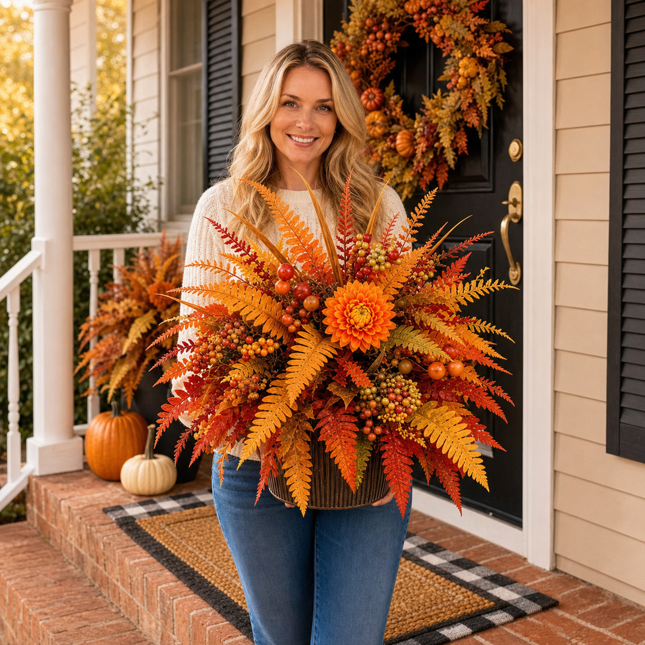 💥Hot Sale 50% Off 🍂 Autumn Harvest Floral Garden Stake Arrangement