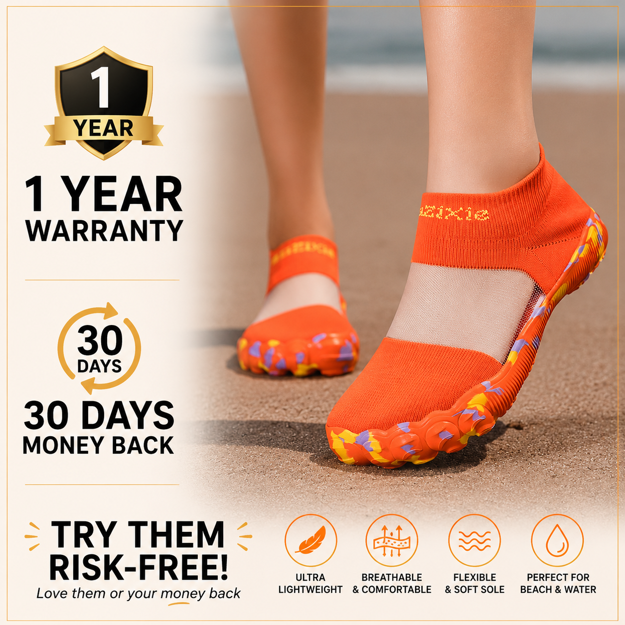 🌊 Ultra-Comfort Barefoot Water Shoes