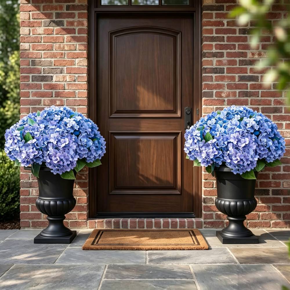 🔥Last Day 70% OFF🔥Artificial Outdoor Hydrangea Flowers - UV resistant, Waterproof, Windproof