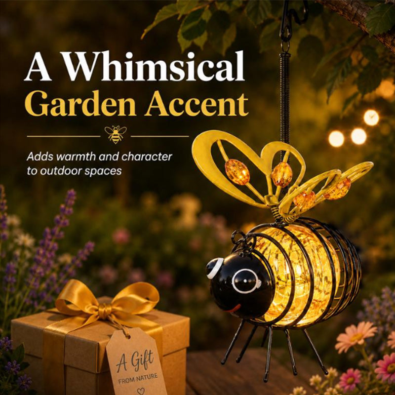 🐝Outdoor Hanging Solar Bee Light - Perfect Gift For Plant Lovers Moms Or Literally Anyone Who Smiles❤️