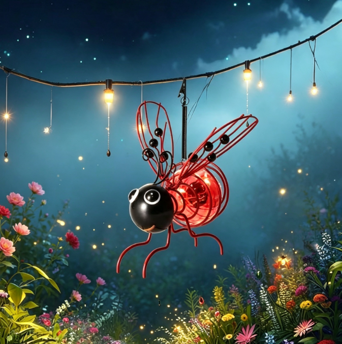 🐝Outdoor Hanging Solar Bee Light - Perfect Gift For Plant Lovers Moms Or Literally Anyone Who Smiles❤️