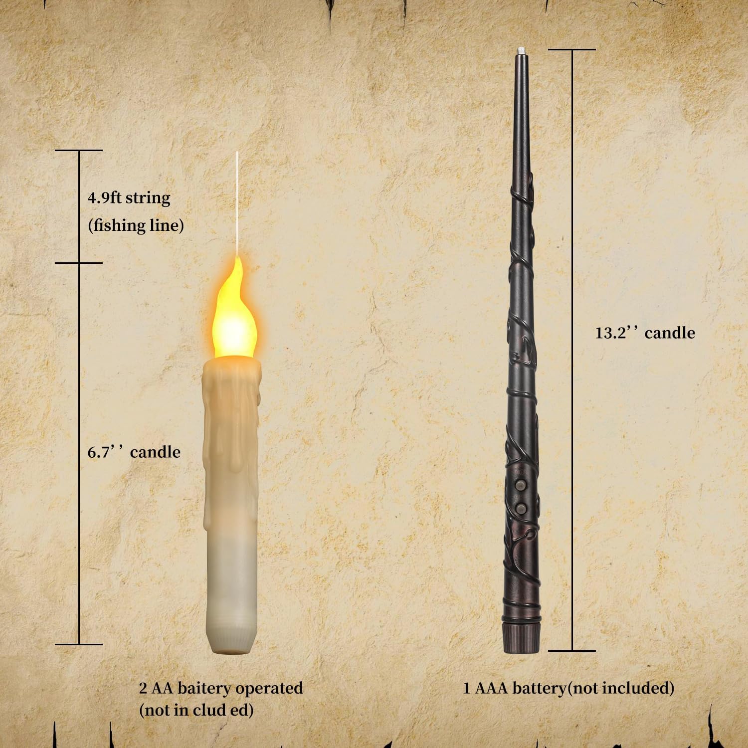 🎃Floating Candles with Wand
