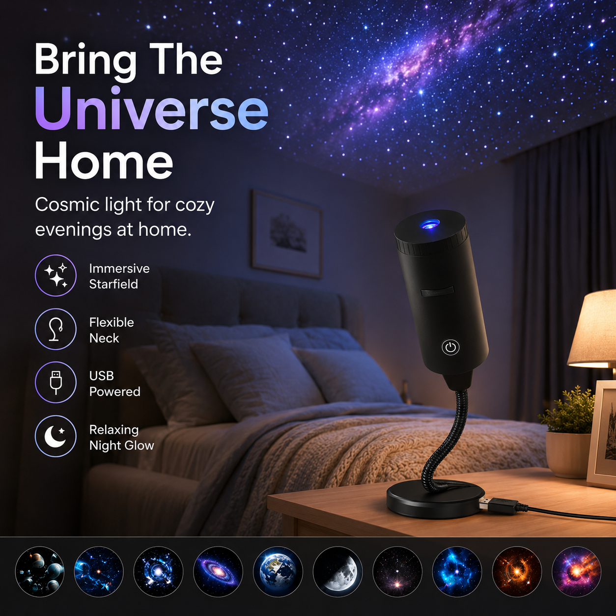 🔥LAST DAY 49% OFF✨ Plug-and-Play HD Star Projecto