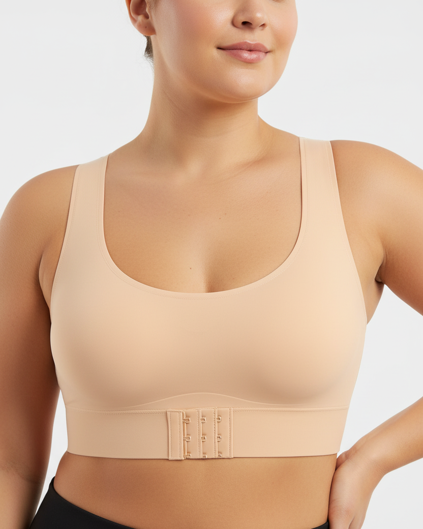 ⏰LAST DAY 68% OFF | Cross‑Back Front Closure Wireless Posture Support Bra