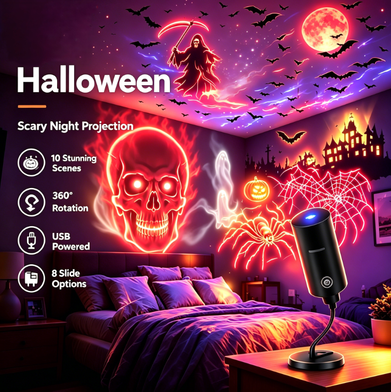 🔥LAST DAY 49% OFF✨ Plug-and-Play HD Star Projecto