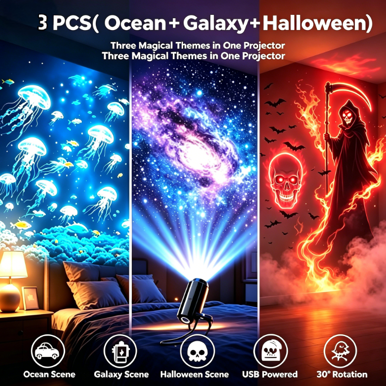 🔥LAST DAY 49% OFF✨ Plug-and-Play HD Star Projecto