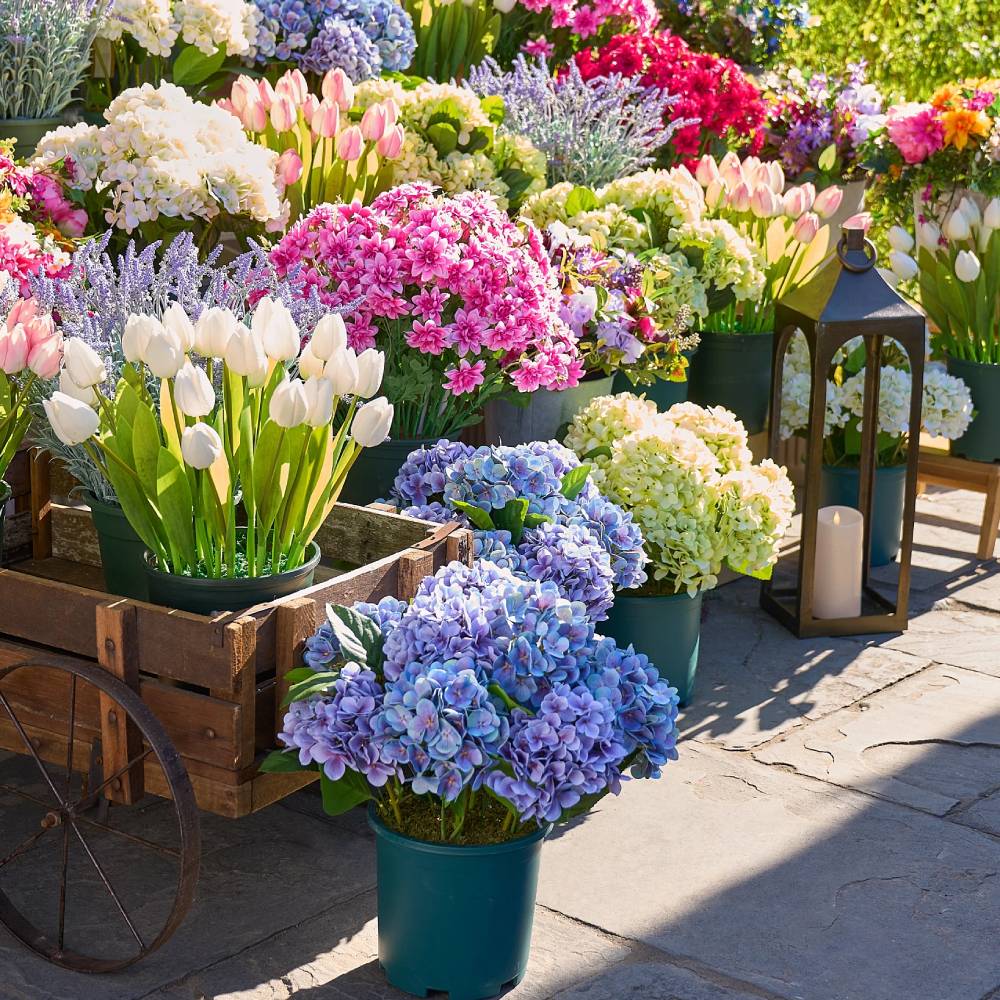 💥Last Day 49% OFF💐Artificial Outdoor Hydrangea Flowers - UV resistant, Waterproof, Windproof