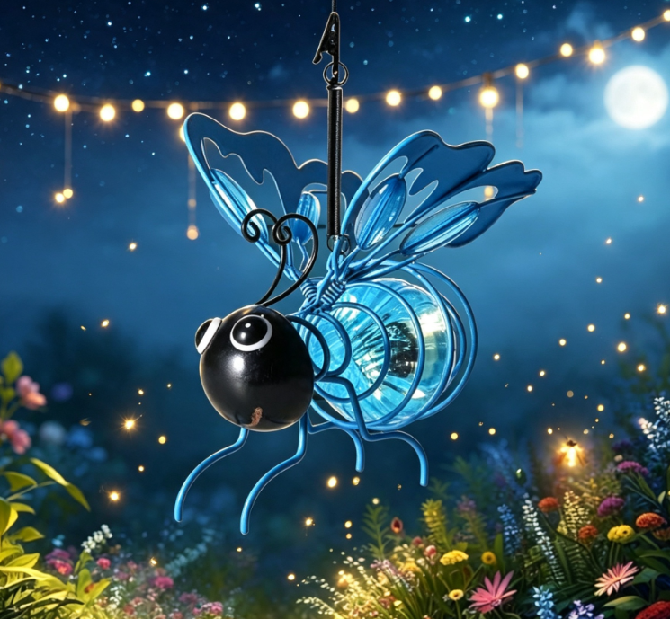 🐝Outdoor Hanging Solar Bee Light - Perfect Gift For Plant Lovers Moms Or Literally Anyone Who Smiles❤️
