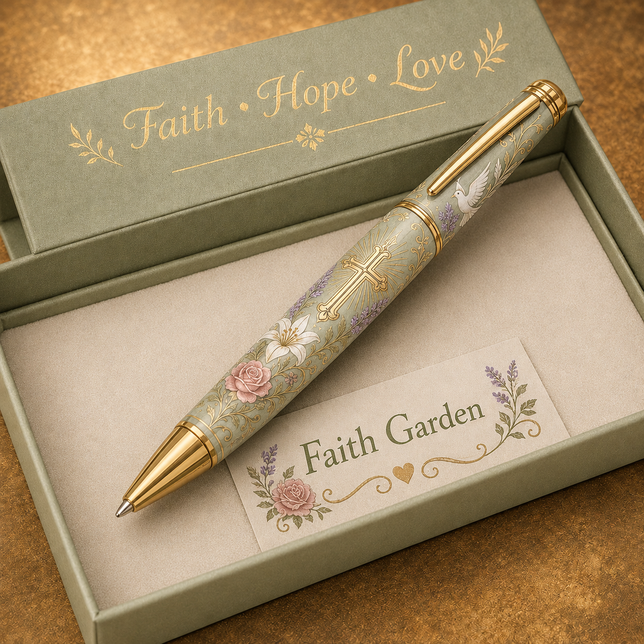 🌿 Faith Garden Christian Inspirational Pen